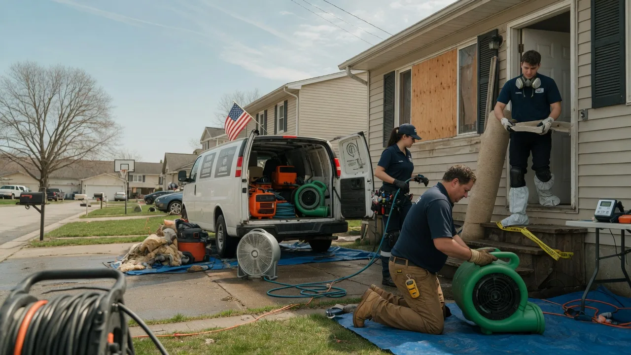 Water Damage Restoration in Mossville, IL near me